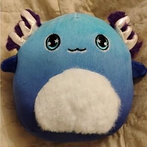 Squishmallows Blue and White Axolotl Plush